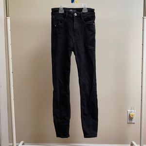 Zara High-Rise Black Skinny Jeans